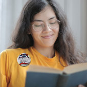 ブッククラブメンバーバッジ本読みリーダーの恋人の本 缶バッジ