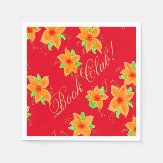 ブッククラブランチョンナプキンス スタンダードカクテルナプキン (正面)