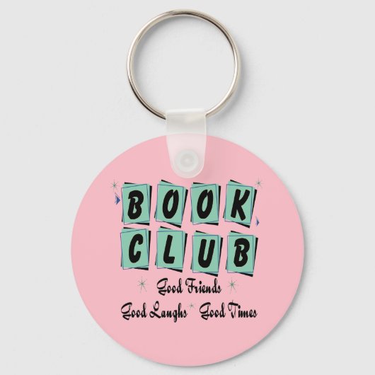 ブッククラブレトログッドフレンズ、タイムズピンク キーホルダー (正面)