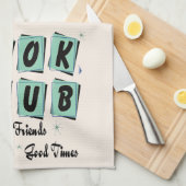 ブッククラブレトロヴィンテージグッドフレンドティー キッチンタオル (四つ折り)