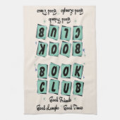 ブッククラブレトロヴィンテージグッドフレンドティー キッチンタオル (縦)