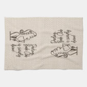 ブッククラブヴィンテージレトロシンプルディバイン キッチンタオル (横)