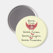 ブッククラブ付きハートデザイン マグネット (正面/裏面)