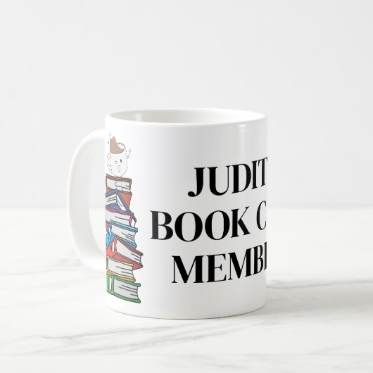 ブッククラブ会員ブッククラブ本読み読リーダー コーヒーマグカップ (正面左)