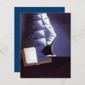 ブッククラブ会議発表招待状 招待状 (正面/裏面)