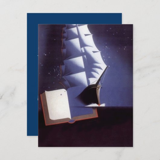 ブッククラブ会議発表招待状 招待状 (正面/裏面)