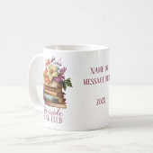 ブッククラブ名前をカスタムする コーヒーマグカップ (正面左)