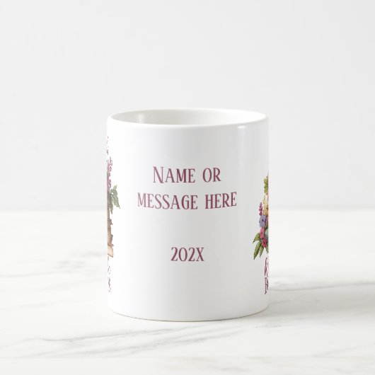 ブッククラブ名前をカスタムする コーヒーマグカップ (中央)