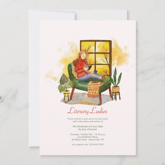 ブッククラブ招待状 招待状 (正面)