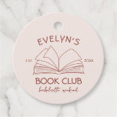 ブッククラブ本風の手描きバチェロレッテ フェイバータグ (正面)