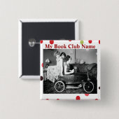 ブッククラブ-あなた自身のボタンをカスタマイズ 缶バッジ (正面&裏面)