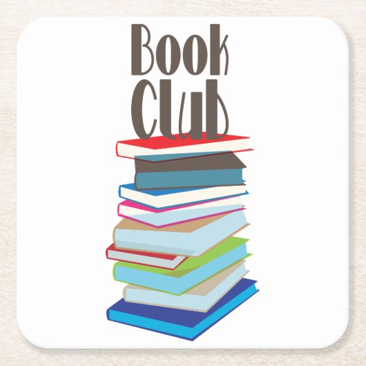 ブッククラブ スクエアペーパーコースター (正面)
