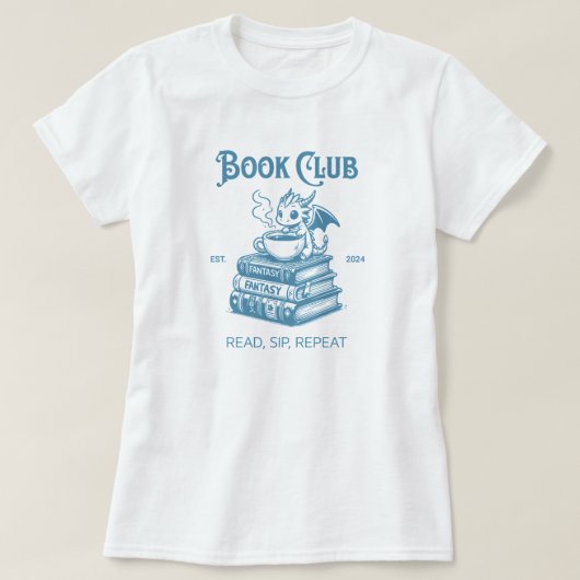 ブッククラブ ファンタジードラゴン ラバーズ Tシャツ (デザイン正面)