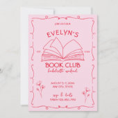 ブッククラブ 手描きの花嫁さまと週末 招待状 (正面)