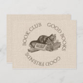 ブッククラブ – Good Books - Good Friends ポストカード (正面/裏面)