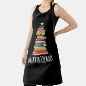 ブッククリスマスツリーメリーブックマ エプロン (インサイチュ)