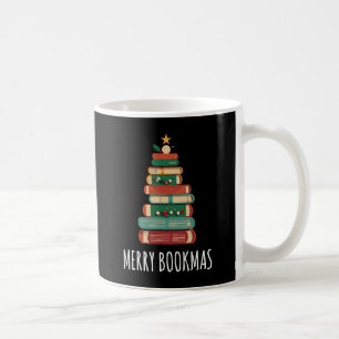 ブッククリスマスツリーメリーブックマ コーヒーマグカップ