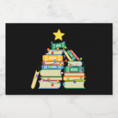 ブッククリスマスツリーII スパークリングワインラベル (シングルラベル)