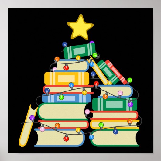 ブッククリスマスツリーII ポスター (正面)