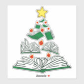 ブッククリスマスツリーIII シール (シート)