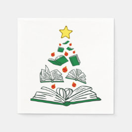 ブッククリスマスツリーIII スタンダードカクテルナプキン