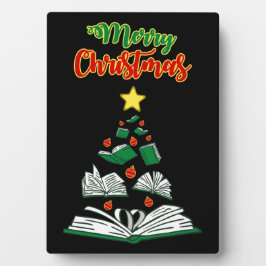 ブッククリスマスツリーIII フォトプラーク
