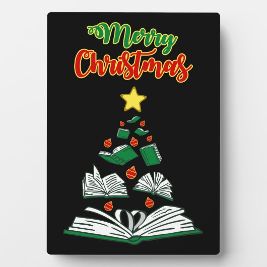 ブッククリスマスツリーIII フォトプラーク (正面)