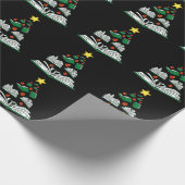 ブッククリスマスツリーIII ラッピングペーパー (角)