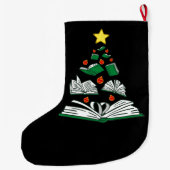ブッククリスマスツリーIII ラージクリスマスストッキング (裏面)