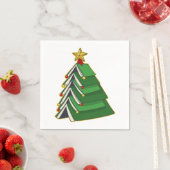 ブッククリスマスツリーIV スタンダードカクテルナプキン (インサイチュ)