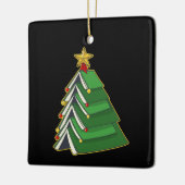 ブッククリスマスツリーIV セラミックオーナメント (左)