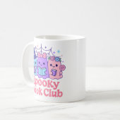 ブックク不気味ラブかわいい幽霊読ズ コーヒーマグカップ (正面左)