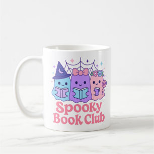 ブックク不気味ラブかわいい幽霊読ズ コーヒーマグカップ