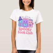 ブックク不気味ラブかわいい幽霊読ズ Tシャツ (正面)