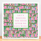 ブックク名門私立校風のラブおもしろいワインピンク スタンダードカクテルナプキン