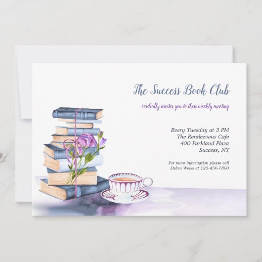 ブックク読ラブ招待状 招待状 (正面)