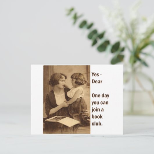 ブックグループクラブの母と娘 ポストカード (スタンド正面)