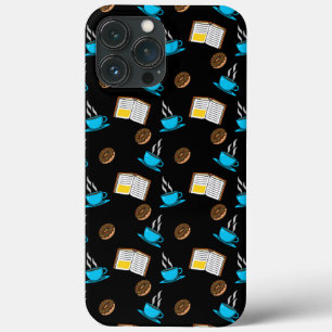 ブックコーヒーとドーナツの漫画 iPhone 13 PRO MAXケース