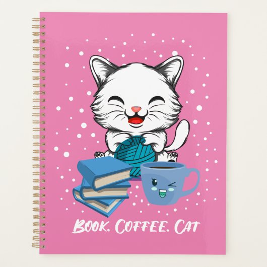 ブックコーヒーキャットプランナー プランナー手帳 (正面)