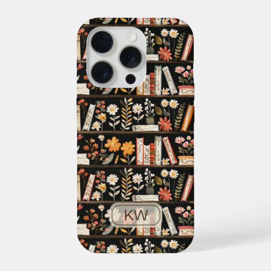 ブックシェルフモノグラムスマホケース iPhoneケース (裏面)