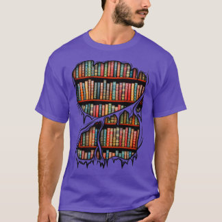 ブックシェルフ図書庫図書庫内ハローウィー Tシャツ