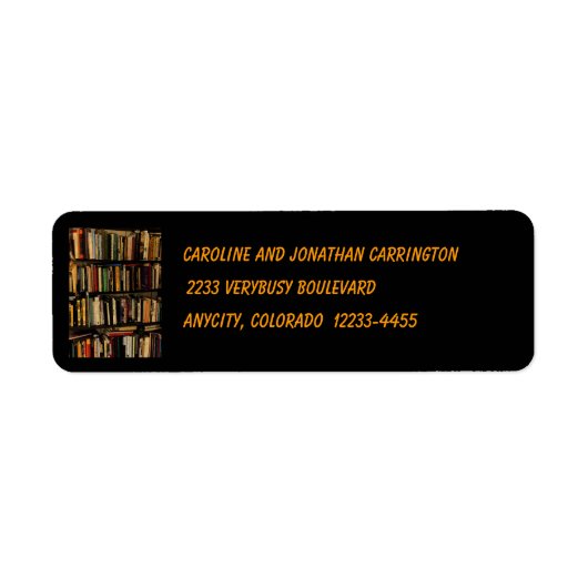 ブックシェルフ差出人住所ラベル ラベル (正面)