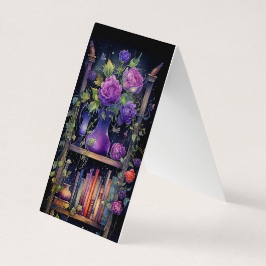 ブックシェルフ折り畳みブックマーカー 名刺 (裏面)