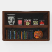 ブックシフェイクャンフハ幽霊のよく出るロウィーン 横断幕 (横)