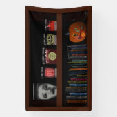 ブックシフェイクャンフハ幽霊のよく出るロウィーン 横断幕 (縦)