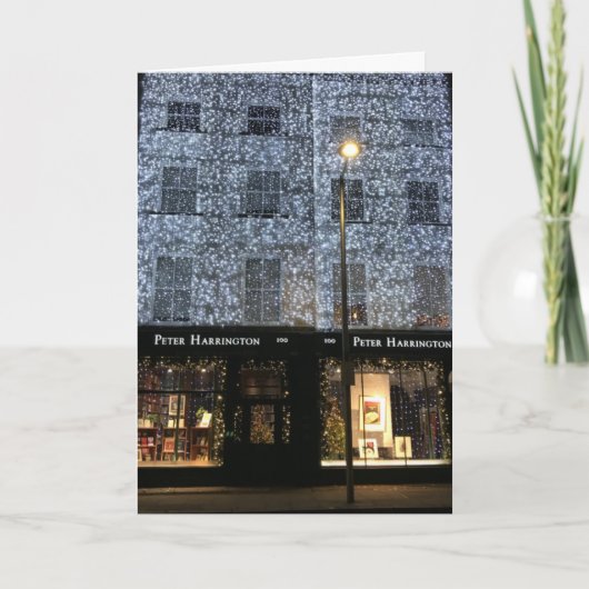 ブックショップナイト写真クリスマスフラムロード カード (正面)