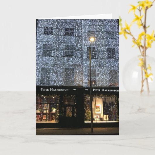 ブックショップナイト写真クリスマスフラムロード カード (黄色い花)