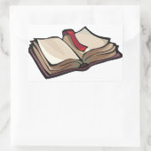 ブックシールを開く 長方形シール (バッグ)