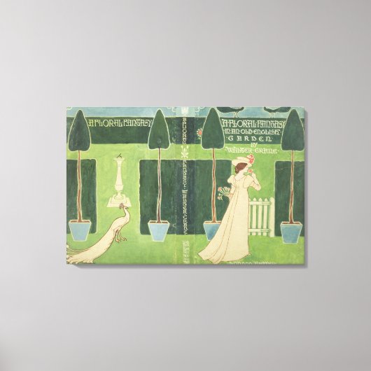 ブックジャケットデザイン「古いフローラファンタジー」 キャンバスプリント (正面)