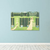 ブックジャケットデザイン「古いフローラファンタジー」 キャンバスプリント (インサイチュ (ウッドフロア))